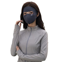 Full Face UV Protection Mask for Women, UPF50+ Ice Silk Breathable Sun Mask for Summer