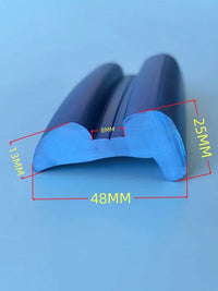 Blue White U-Type B-Type Anti-Collision Strip Marine Dock Fender Rubber Strip for Yachts Fishing Boats Speedboats PVC Shock Absorption