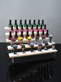 Wooden Tiered Display Shelf for Figurines, Models, and Collectibles