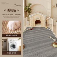 Pet Playpen Mat Anti-Scratch Sisal-like Carpet for Dogs and Cats, All Seasons