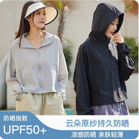 Women's UPF 50+ Hooded Ice-Feel Sun Protection Cape