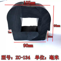 D-Type Marine Dock Bumper Rubber Strip for Yachts and Fiberglass Boats