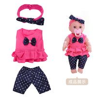 Doll Clothes Set for 30cm Reborn Baby Dolls, DIY Outfits with Hat
