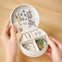 Portable Mini Handbag Jewelry Organizer Box for Rings, Necklaces, and Earrings