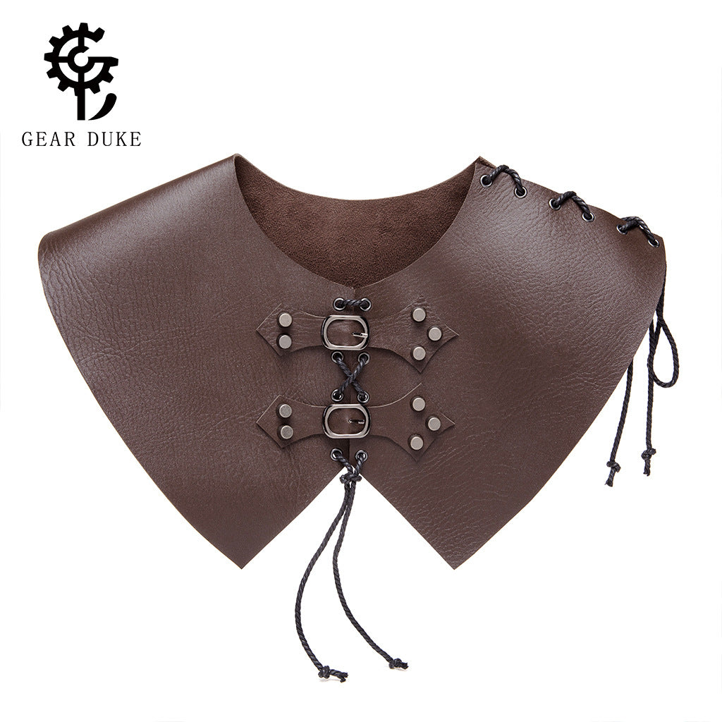 Halloween Medieval Punk Retro Armor Choker Necklace Cosplay Accessory