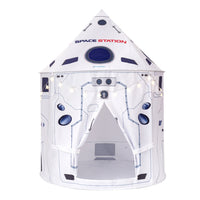 Kids Space Rocket Play Tent Foldable Indoor Outdoor Playhouse