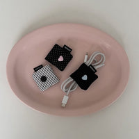 Cute Fabric Cable Organizer Clips for Earphones and Charging Cords