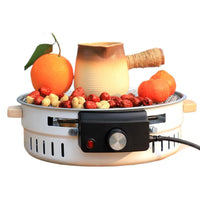 Electric Charcoal Dual-Use Indoor Smokeless BBQ Grill and Heater