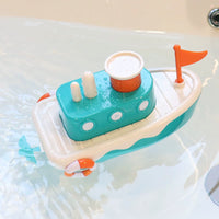Baby Bath Toy Wind-Up Boat for Kids, Floating Water Play Toy for Bathtub and Pool