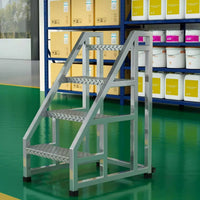 Widened Industrial Step Ladder with Handrail, Household & Outdoor Climbing Ladder, 3, 4, 5 Steps
