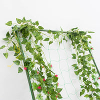 Garden Arch Trellis for Climbing Plants, Roses, Clematis, and Vines - Metal Plant Support Frame with Netting