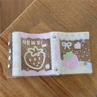 Ins Original Strawberry Girl M5 Loose-Leaf Diary Soft PVC Double Buckle Handbook Card Holder