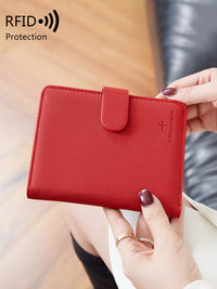 RFID Blocking Travel Passport Holder Wallet - Multi-functional Document Organizer