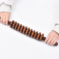 Wooden Massage Roller Stick for Back, Waist, Neck, and Muscle Relaxation