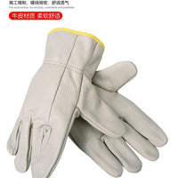 Heat Resistant Welding Gloves Cowhide Leather Driver Work Gloves for Men