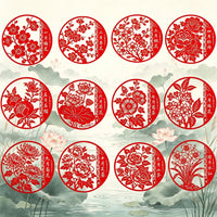 2026 Chinese Style Twelve Flower Seasons Cross Stitch Kit for Living Room Dining Room Decor