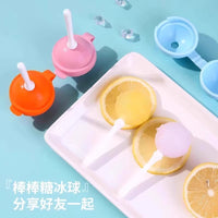 Silicone Ice Pop Molds with Sticks - Reusable Mini Ice Cream Bar Maker for Homemade Treats