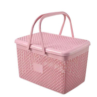 Portable Shower Caddy Basket with Lid for Bathroom and Dormitory
