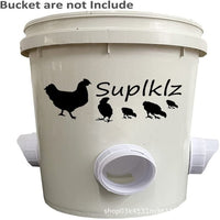 Poultry Pro Feeder Gravity-Fed Chicken Duck Feeder for Farm Animals