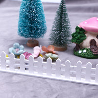 Miniature Wooden Fence Model for Dollhouse Micro Landscape Decor