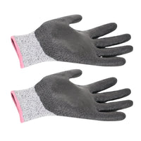 Cut-Resistant Level 5 PU Coated Work Gloves for Gardening, Butchering, and Fishing