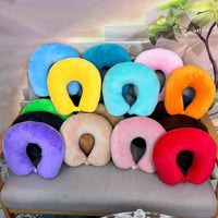 Portable U-Shaped Travel Neck Pillow for Office, Car, and High-Speed Rail