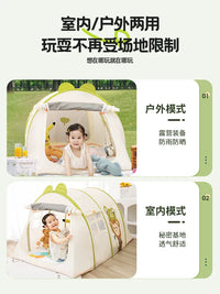 Kids' Pop-Up Play Tent with Mosquito Net for Indoor/Outdoor Use, Portable Playhouse for Boys & Girls