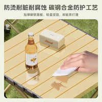 Portable Roll-Up Camping Table and Chair Set for Outdoor Picnics and BBQ