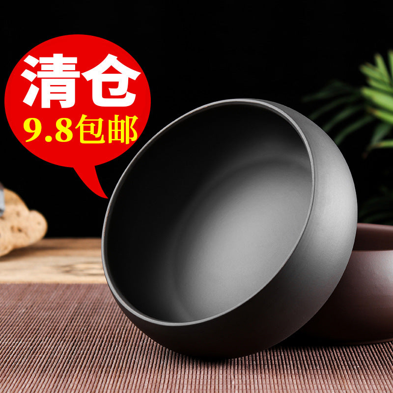 Yixing Zisha Tea Wash Basin for Gongfu Tea Ceremony, Teacup Rinse Bowl, Water Receptacle, Pen Washer, Ashtray, or Small Planter