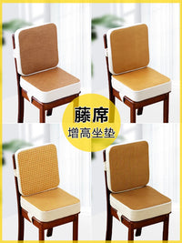 Kids' Booster Seat Cushion for Dining and Study, Summer Rattan Mat Chair Pad