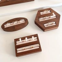 Geometric Ring Earring Display Stand Jewelry Organizer Tray