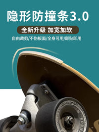 Skateboard Edge Protector Strip for Longboards and Surfskates