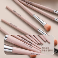 NEJLSD 5-12 Piece Soft Makeup Brush Set for Beginners with Storage