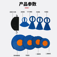 Mikger Drum Silicone Mute Pads for 5-Piece Drum Kit and Cymbals - Jazz Drum Rubber Sound Dampening Pads