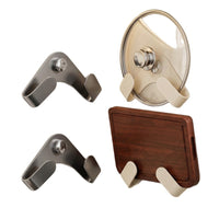 Wall-Mounted Suction Cup Pot Lid Holder for Kitchen Organization