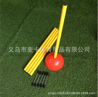 2-in-1 Soccer Corner Flag Pole Set - Ground Insert & Water-Fillable Base Options for Outdoor Training