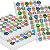 Cartoon Reward Stickers for Kids, Praise Decals for Students and Kindergarten