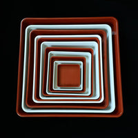 Square Plastic Plant Pot Saucer Tray Multi-color Thickened Flower Pot Base Drip Tray