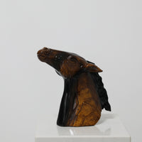 Vintage Resin Horse Head Sculpture Creative Ornament for Hotel Study Decor