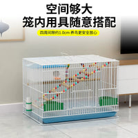 Metal Bird Cage for Parrots, Pigeons, Mynah Birds, and Budgerigars - Durable and Spacious Pet Bird Enclosure