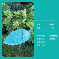 Hanging Metal Bird Bath Feeder for Outdoor Garden Patio
