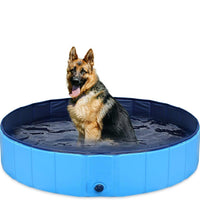 Foldable PVC Pet Bathing Pool for Dogs and Cats, Portable Outdoor Pet Swimming and Grooming Tub