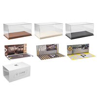 Acrylic Display Case for 1:24 Scale Diecast Car Models, Dustproof Collector's Showcase