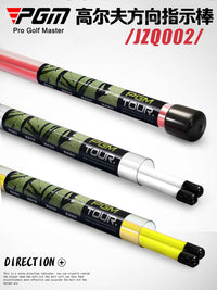 PGM Golf Alignment Stick Set - 2-Piece Portable Putting & Swing Trainer for Practice & Correction