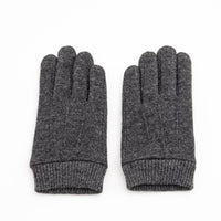 Men's Wool Cashmere Warm Cycling Gloves with Separate Fingers for Autumn/Winter