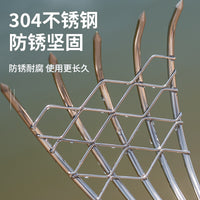 Seashell Clam Rake Set with Long Handle for Beachcombing and Crabbing