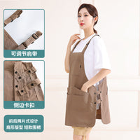 Reversible Water-Resistant Breathable Apron for Baking, Gardening, and Catering