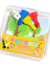 Kids' Capybara Adventure Board Game Set - Educational Flying Chess Treasure Hunt for Preschoolers