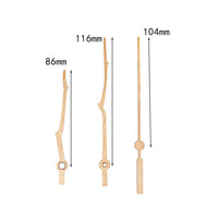 Beech Wood DIY Silent Quartz Clock Movement Kit with Long Shaft Hands for Wall Clocks