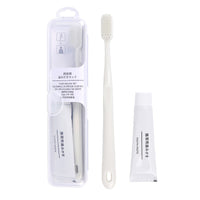 Portable Travel Toothbrush & Toothpaste Set with Case